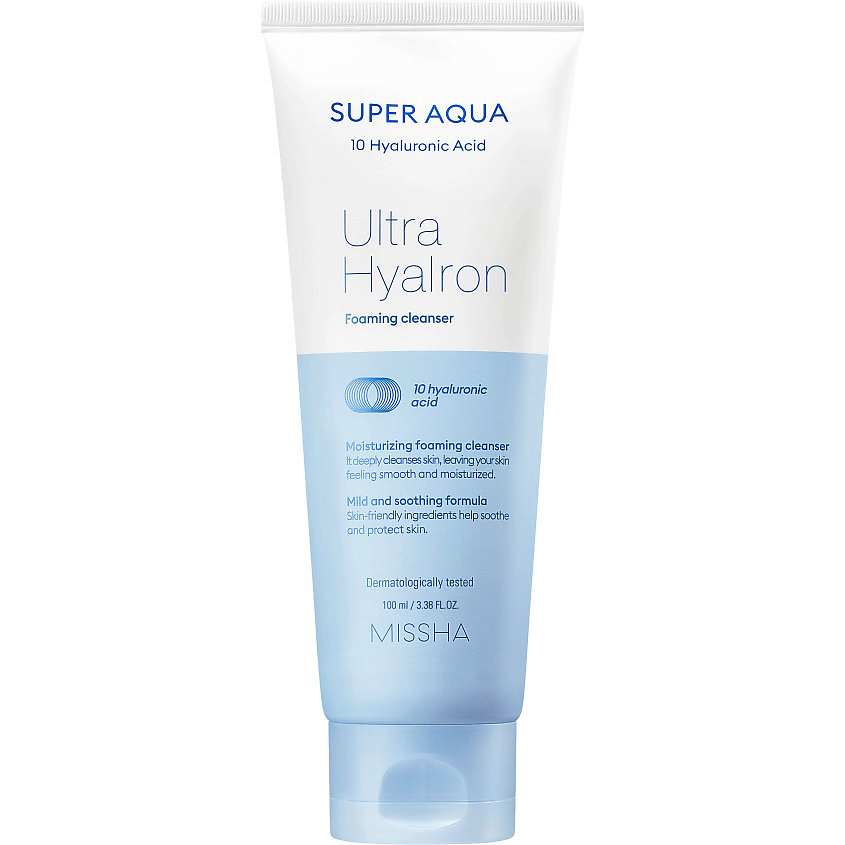 Изображение товара MISSHA Пенка для умывания лица Super Aqua Ultra Hyalron, 100 мл