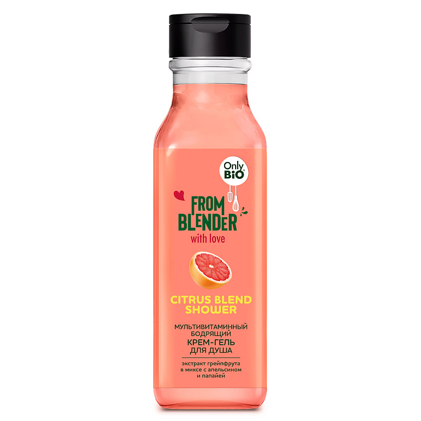Изображение товара ONLY BIO Citrus blend Shower Мультивитаминный бодрящий крем-гель для душа, 1 шт.