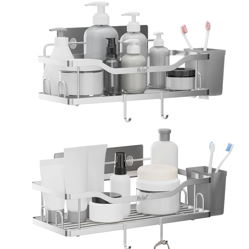 Изображение товара HOLAF Полки для ванной без сверления, 2шт., 2 шт.