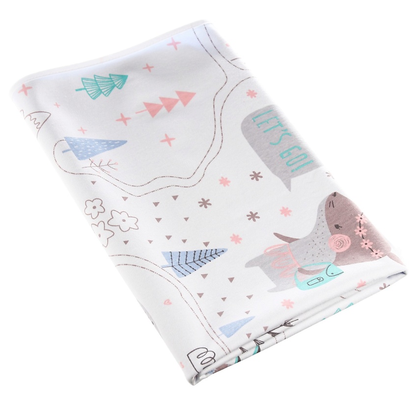 Изображение товара КРОШКА Я Пеленка на непромокаемой основе, 80*100 см «Лес», цвет: Комбинированный, 1 шт