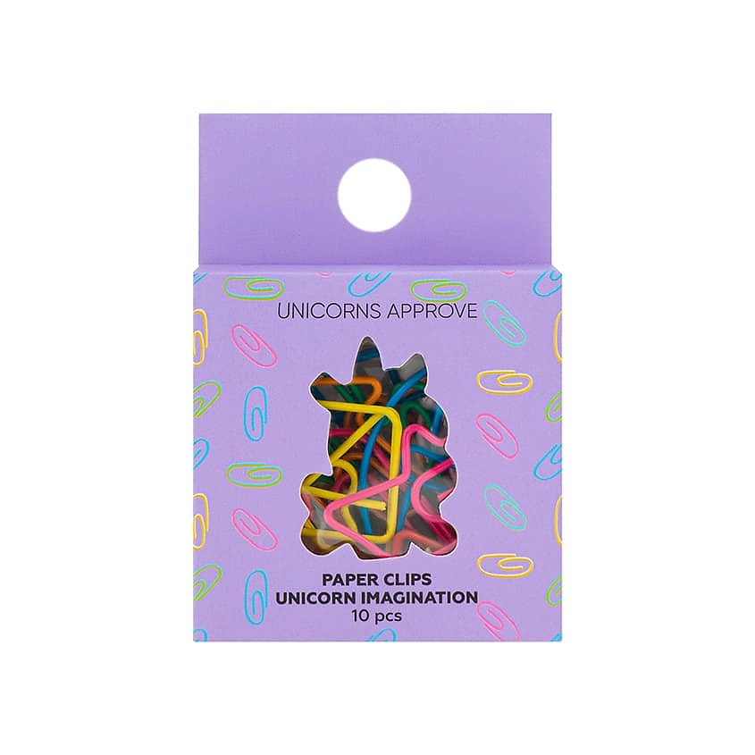 Изображение товара UNICORNS APPROVE Скрепки фигурные UNICORN IMAGINATION, 10 шт.