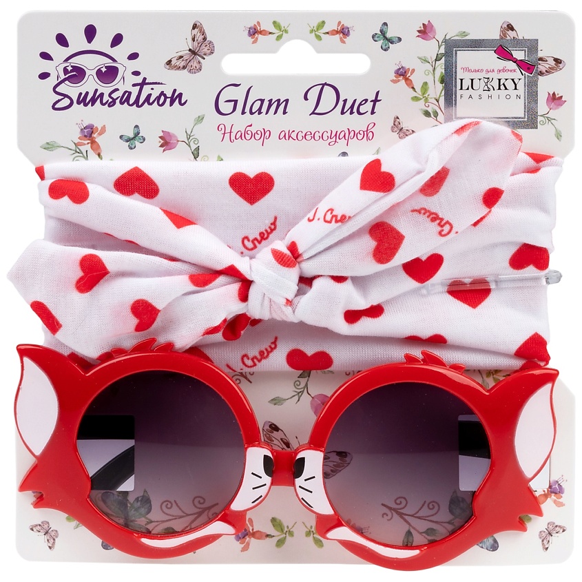 Изображение товара Лукки солнцезащитные очки с резинкой для волос Милая кошечка для девочек