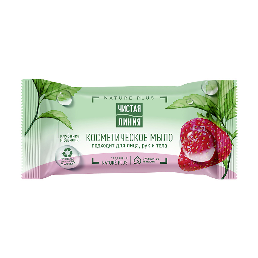 Изображение товара Чистая Линия Мыло Клубника 75 г - натуральный уход за кожей