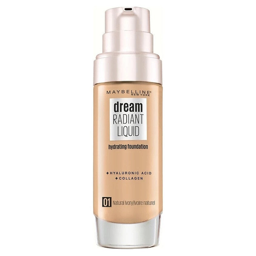 Изображение товара MAYBELLINE Увлажняющий тональный крем Dream Radiant Liquid, 01 NATURAL IVORY
