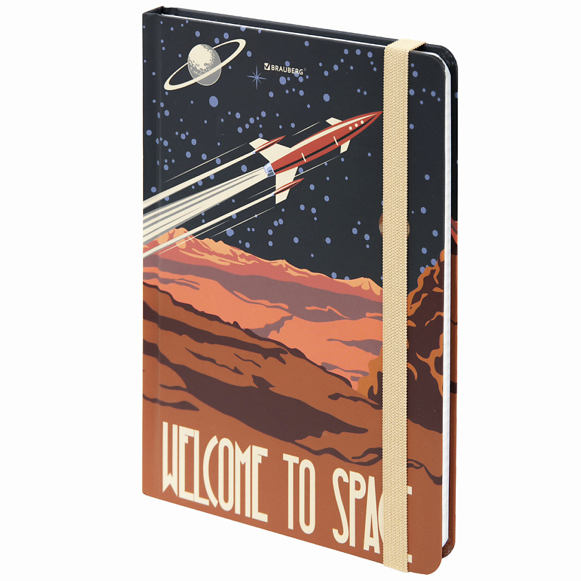 Изображение товара BRAUBERG Блокнот А5 SpaceX твердый,, Комбинированный