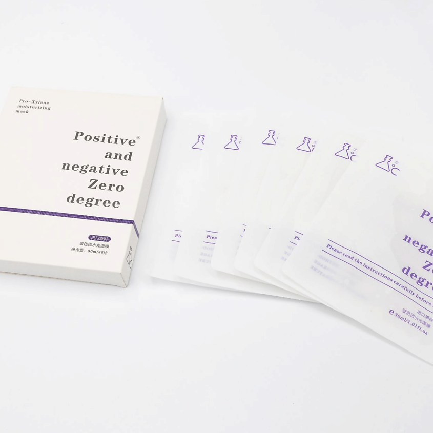 Изображение товара POSITIVE AND NEGATIVE ZERO DEGREE Увлажняющая маска для лица с проксиланом, 6 шт. * 30 мл