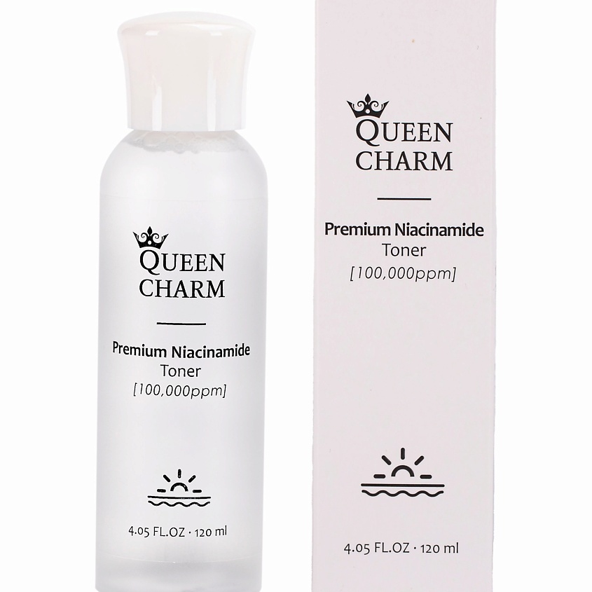 Изображение товара QUEEN CHARM Тонер для выравнивания тона с ниацинамидом, 120