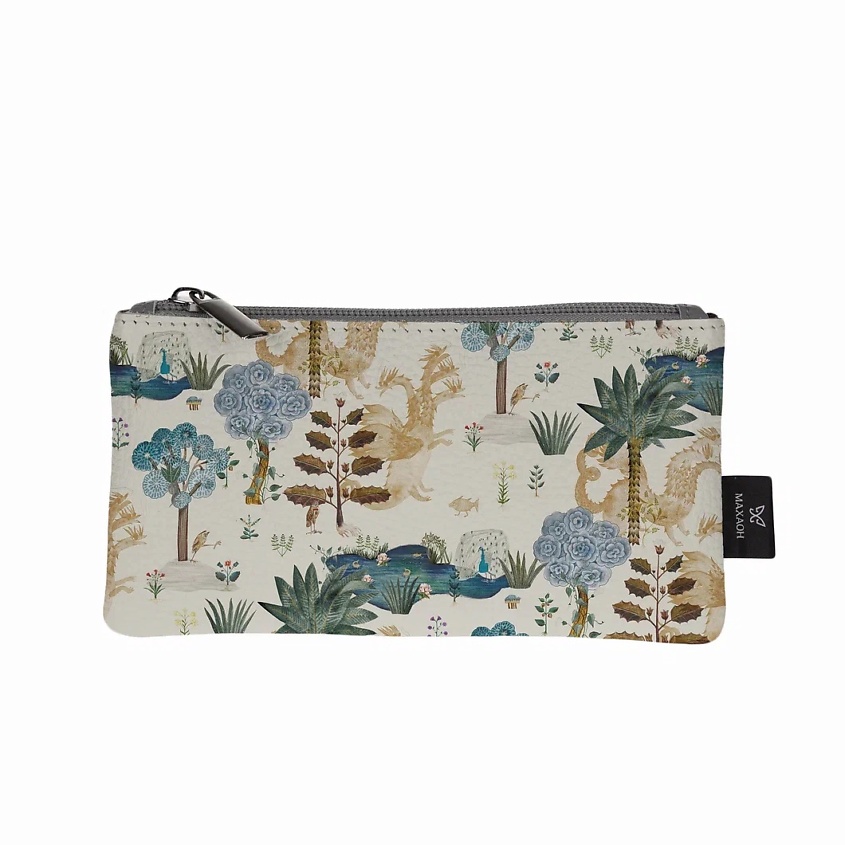 Изображение товара МАХАОН Косметичка женская маленькая кожаная, бежевый