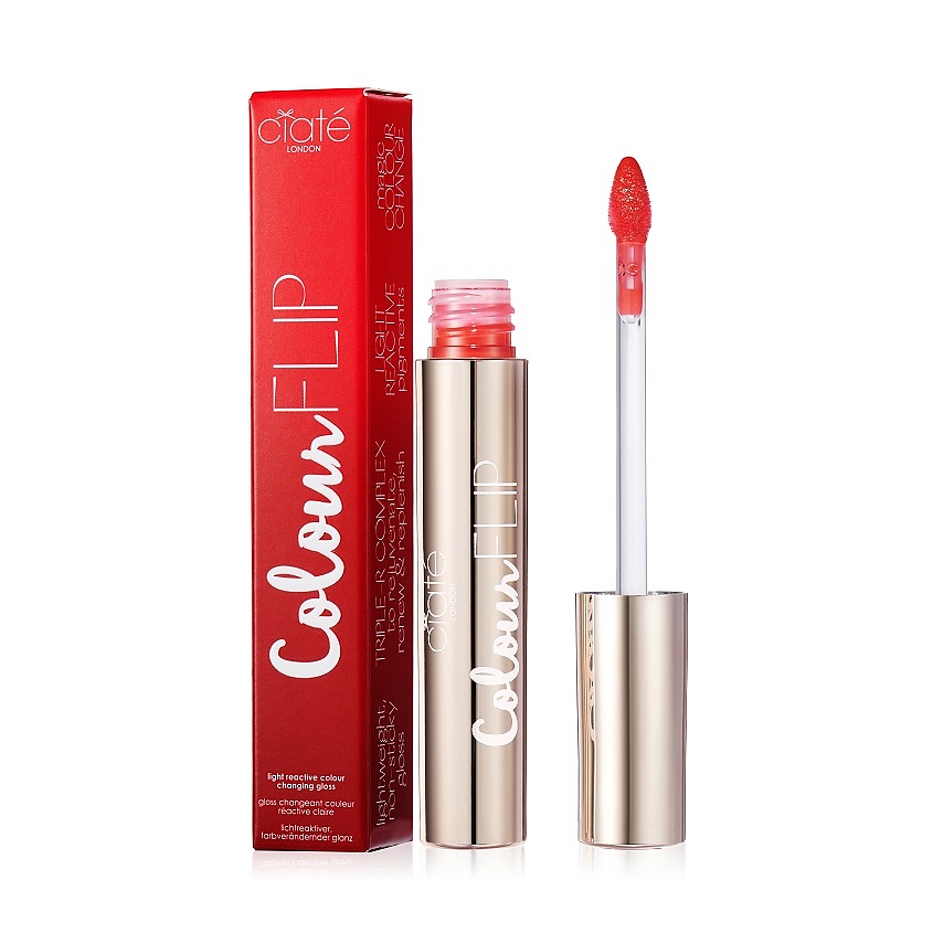 Изображение товара CIATE LONDON Блеск для губ меняющий цвет Colour Flip, BRIGHT RED 3.2 мл