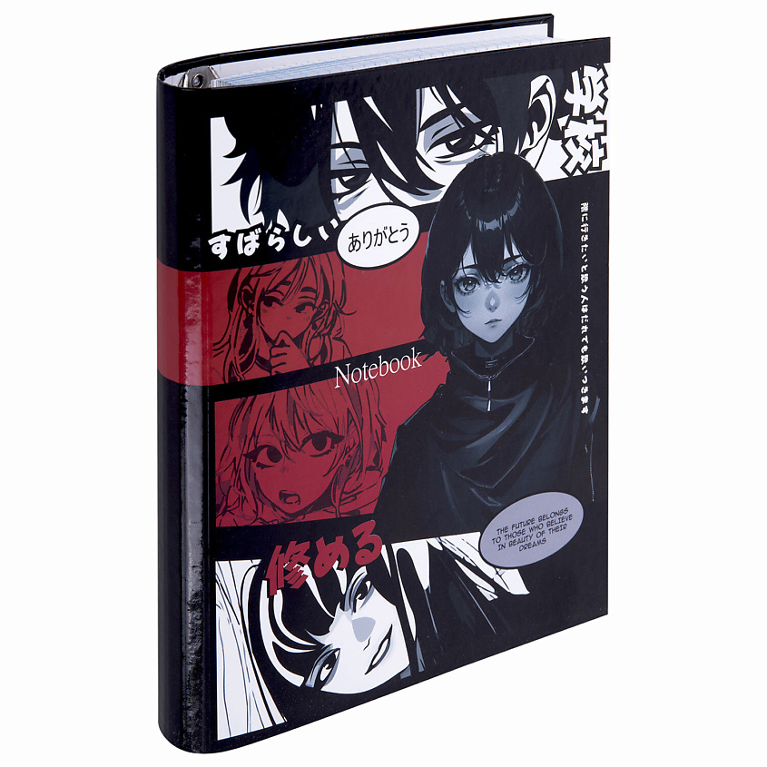 Изображение товара Брауберг Тетрадь на кольцах 120л Аниме манга с твердым картоном