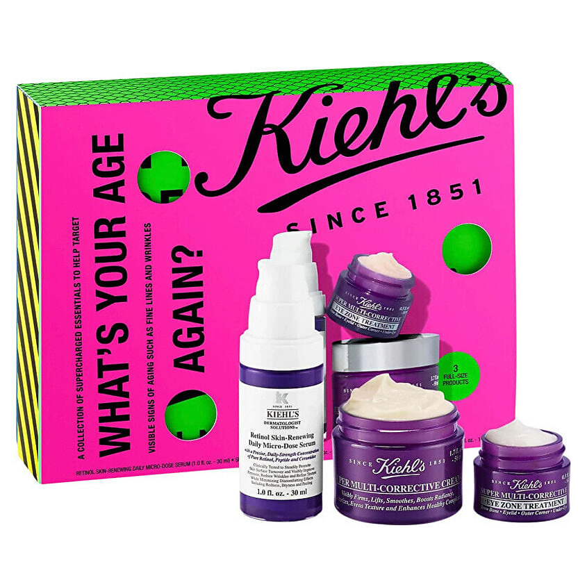 Изображение товара Антивозрастной набор Kiehl's What's Your Age Again? 30 мл + 50 мл + 14 мл
