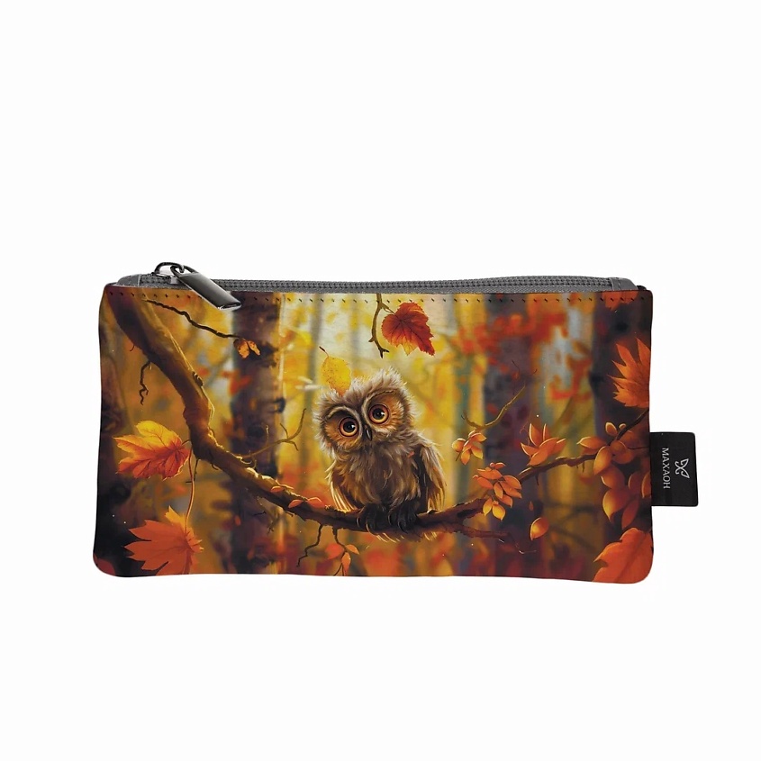 Изображение товара Женская маленькая кожаная косметичка с оригинальным принтом