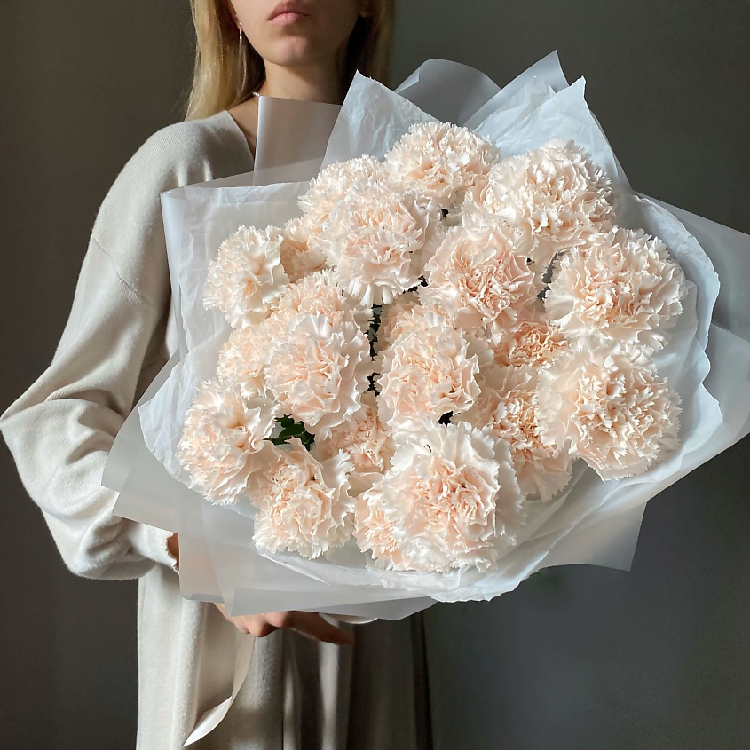 Изображение товара Букет из жемчужных гвоздик М Veresk 337 23 шт. для особых случаев