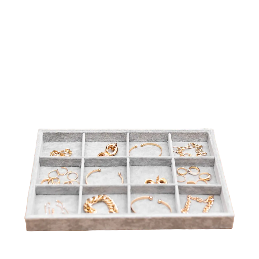 Изображение товара Органайзер для украшений CLOX JB100-GY серый - шкатулка для часов и очков