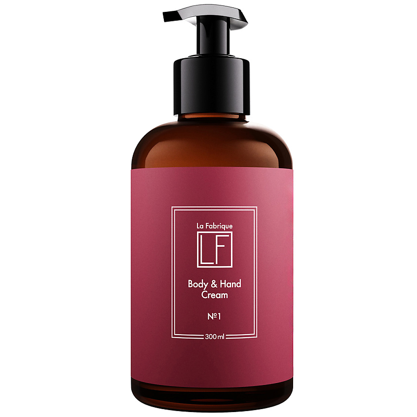 Изображение товара LA FABRIQUE Крем для рук “Body & Hand Cream” с ароматом вишня-табак, 300 мл