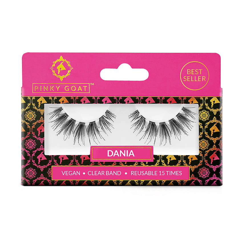 Изображение товара PINKY GOAT Ресницы накладные с естественным изгибом DANIA, 1 шт.