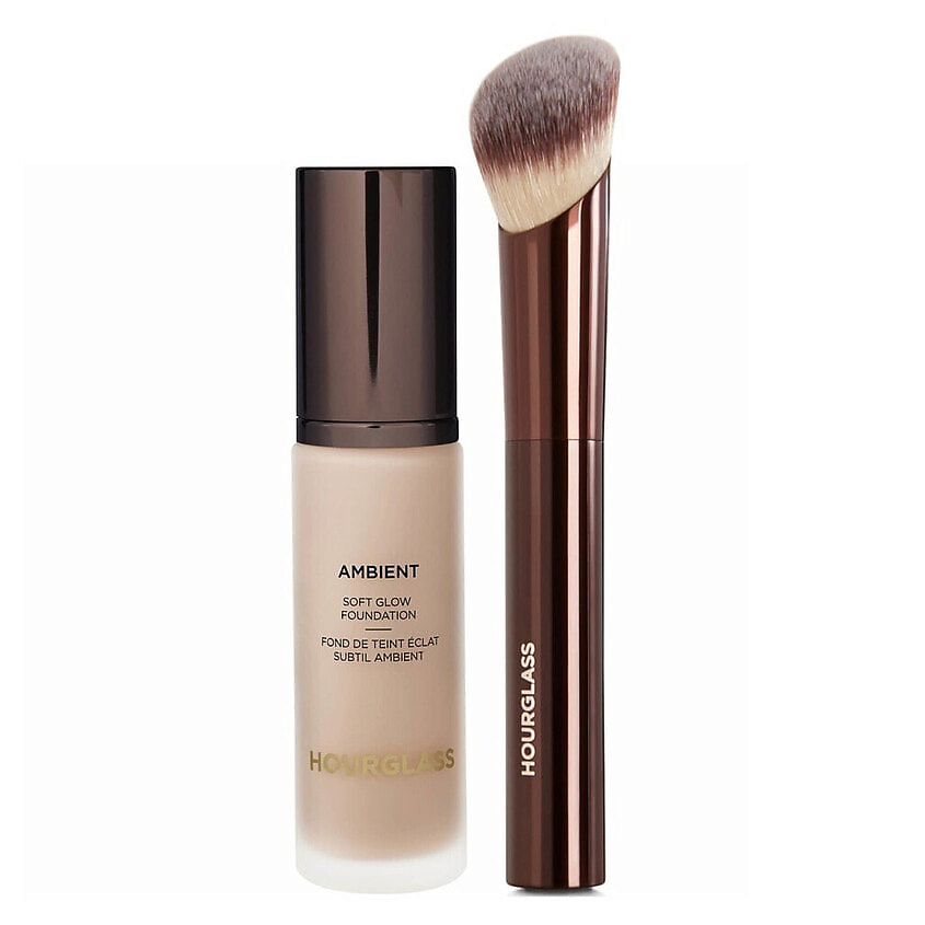 Изображение товара HOURGLASS Набор для лица Тональная основа Soft Glow + Кисть, 3.0