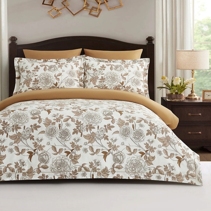 Изображение товара ARYA HOME COLLECTION Постельное Белье из Сатина Exclusive 1,5 Сп. 160x220 Cherish Белый, Белый