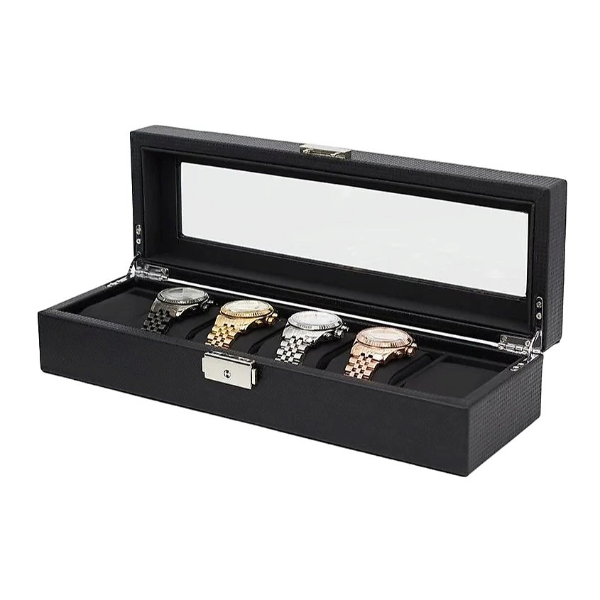 Изображение товара CLOX Шкатулка для хранения часов и украшений, MTW91, Черный