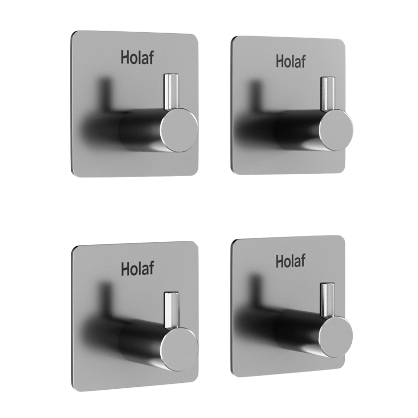 Изображение товара HOLAF Крючки самоклеящиеся настенные, 4 шт., 4 шт.