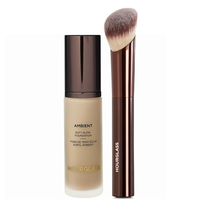 Изображение товара HOURGLASS Набор для лица Тональная основа Soft Glow + Кисть, 7.0