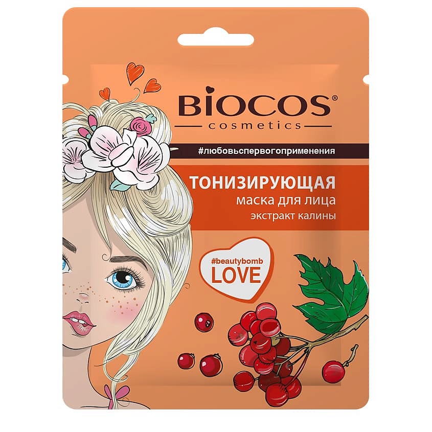 Изображение товара BIOCOS Тканевая мacка для лица Тонизирующая Toning, 30 мл