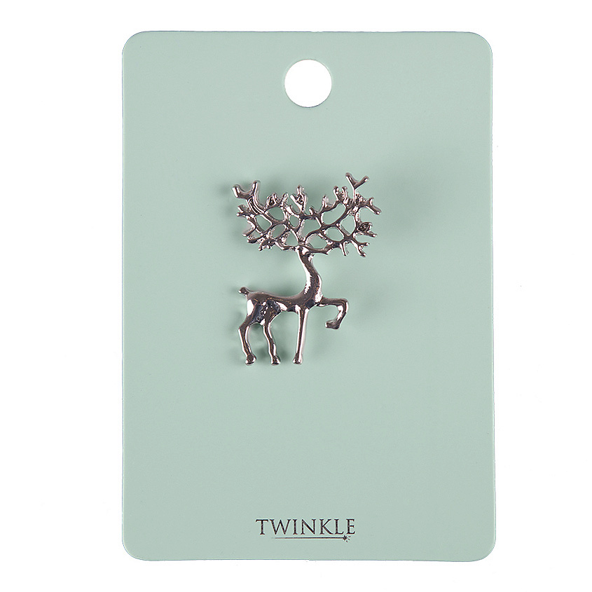 Изображение товара Брошь TWINKLE Deer из бижутерии для женщин, украшение для одежды