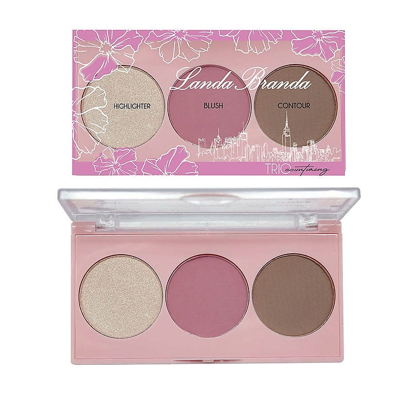 Изображение товара LANDA BRANDA Палетка для контуринга ТРИО, Sunny day, 9г