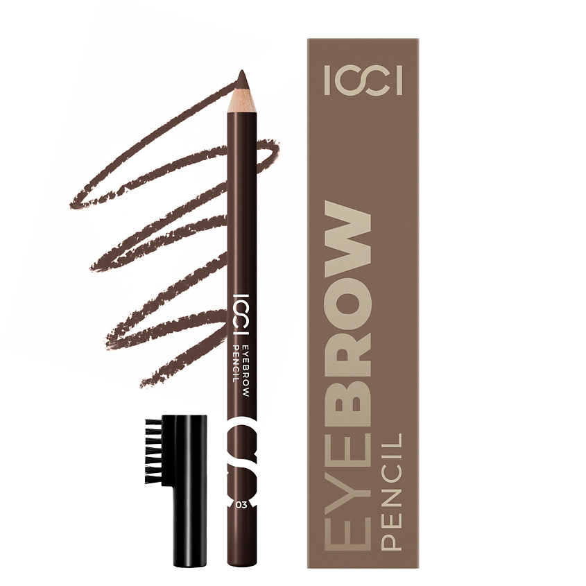 Изображение товара ICCI Карандаш для бровей с щеточкой SMOOTH TOUCH, 1 шт; оттенок 03 BRUNETTE