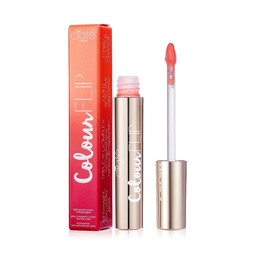 Изображение товара CIATE LONDON Блеск для губ меняющий цвет Colour Flip, BRIGHT CORAL 3.2 мл