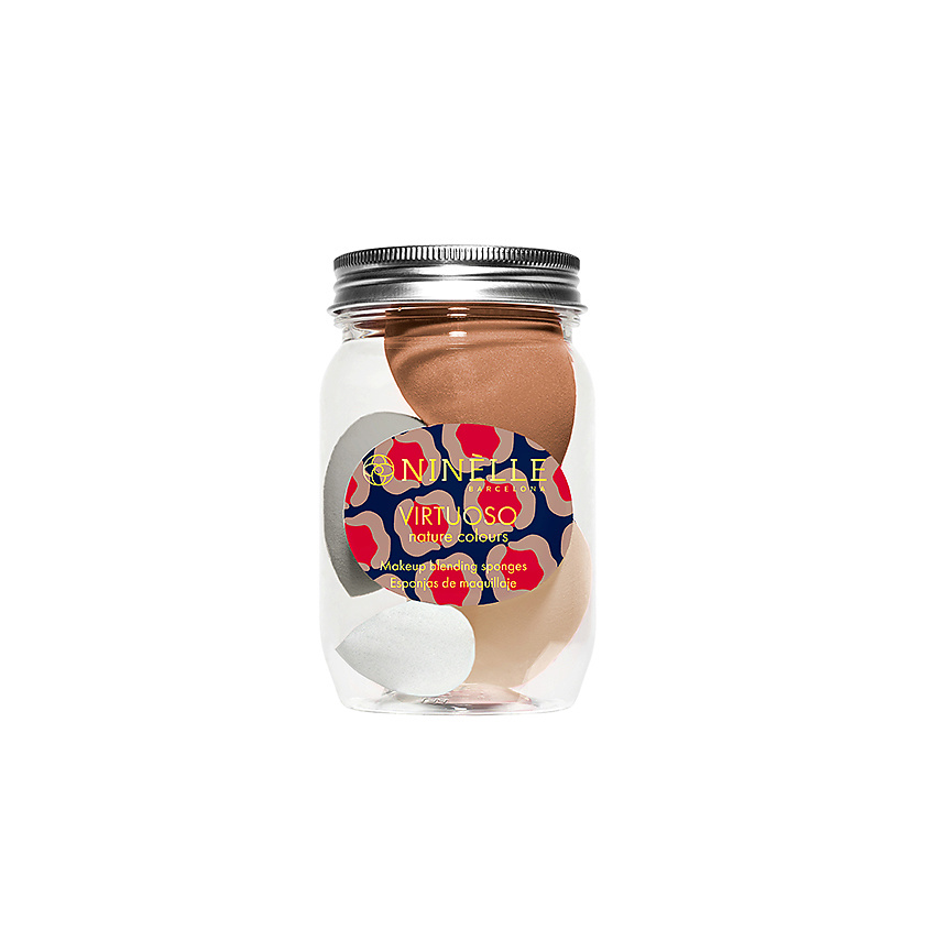 Изображение товара NINELLE Набор спонжей каплевидных VIRTUOSO NATURE COLOURS, 4 шт.