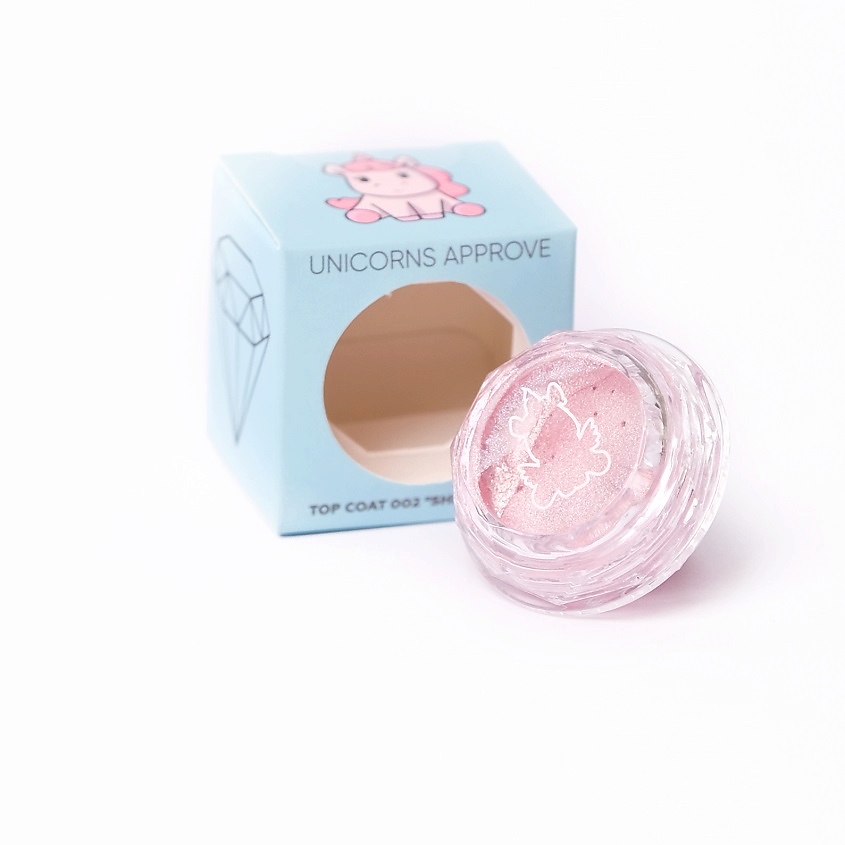 Изображение товара UNICORNS APPROVE Топ-коат для век № 002 SHINING PINK 5 г яркие тени для яркого макияжа глаз