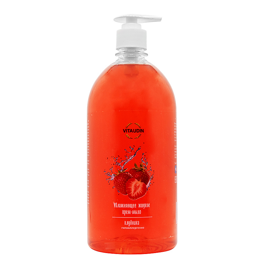 Изображение товара VITA UDIN Жидкое мыло для рук и тела Клубника, 1000 мл