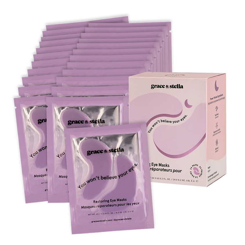 Изображение товара Патчи для вокруг глаз с ретинолом 24 пары, 48 шт GRACE AND STELLA