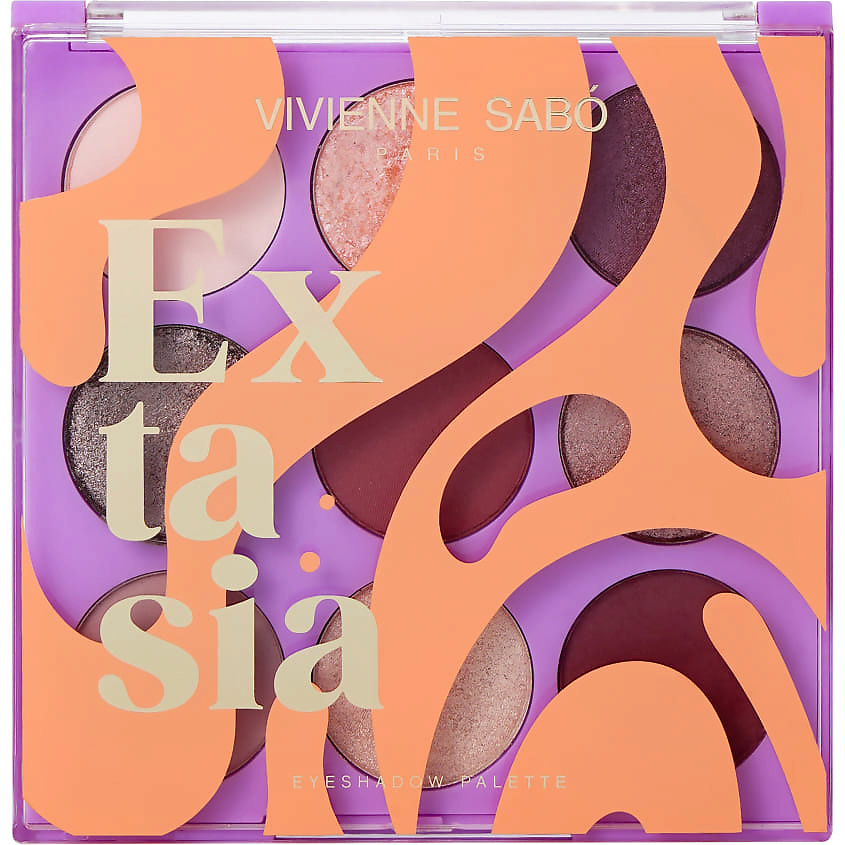 Изображение товара Палетка теней для глаз VIVIENNE SABO Extasia № 01 13,5 г яркие оттенки для дневного и вечернего мак