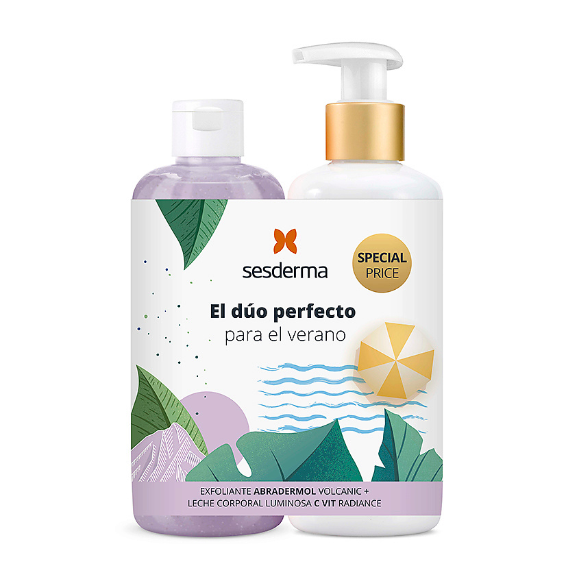 Изображение товара Сбор средств для тела SESDERMA с молочком C-VIT и скрабом Abradermol набор 2x250 мл