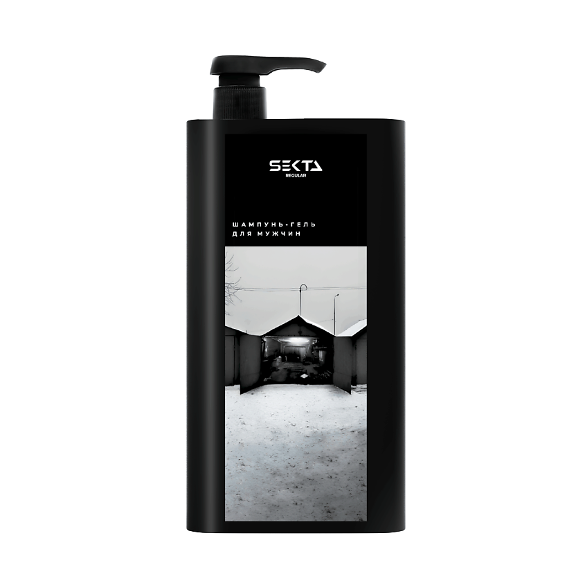 Изображение товара Профессиональный мужской шампунь-гель для волос и тела 1000 мл HAIR SEKTA