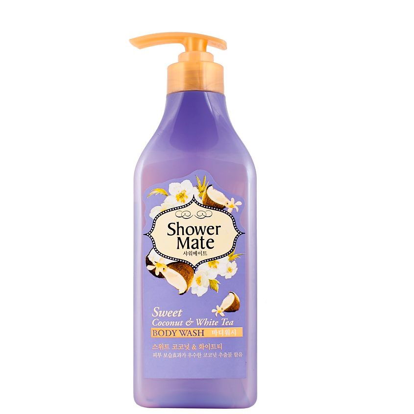 Изображение товара Гель для душа KERASYS Шауэр Мэйт Кокос и белый чай 550 г для всех типов кожи