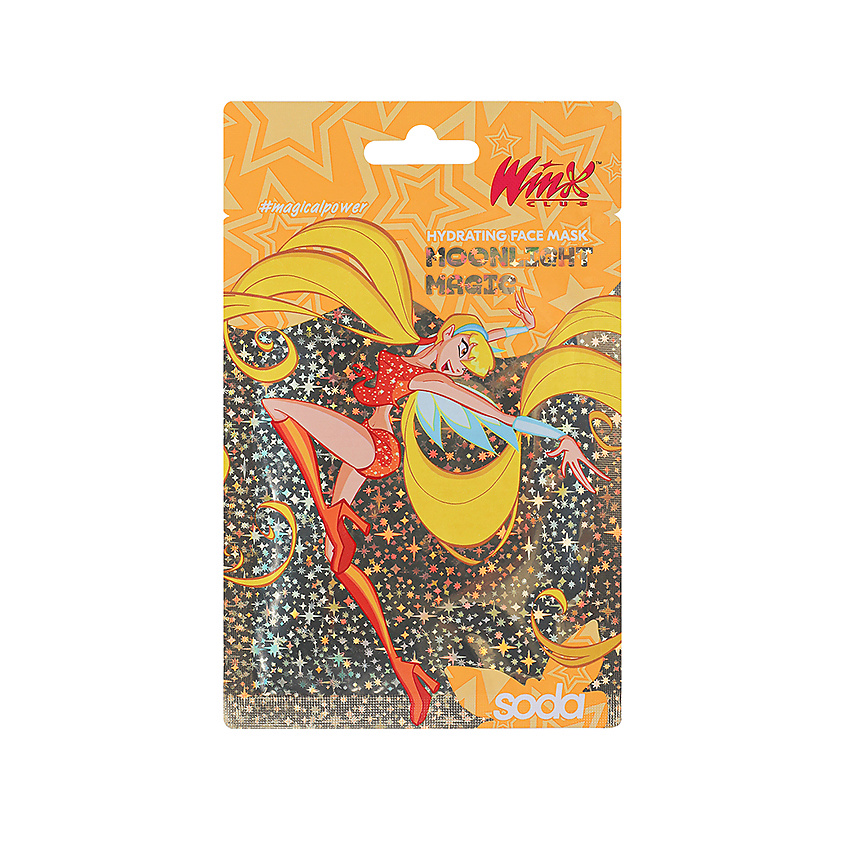 Изображение товара SODA Маска для лица увлажняющая Moonlight Magic #magicalpower. Коллекция Winx, 28 мл