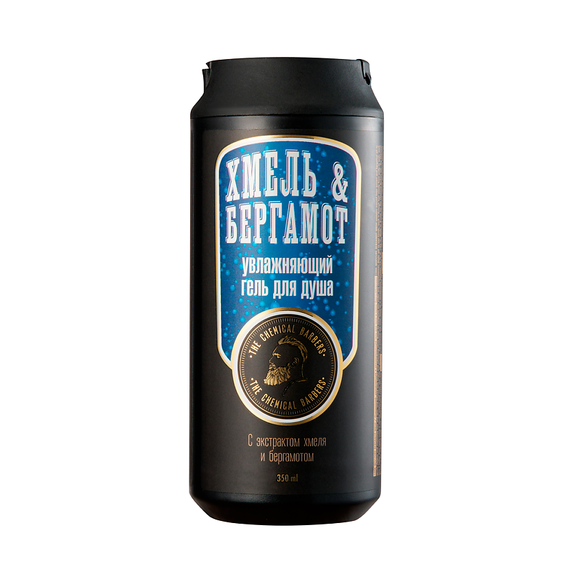 Изображение товара THE CHEMICAL BARBERS Очищающий, увлажняющий и дезодорирующий гель для тела и волос Хмель & Бергамот, 350 мл