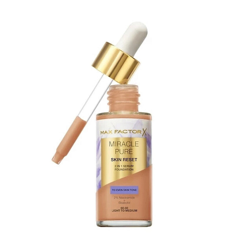 Изображение товара MAX FACTOR Тональный крем-сыворотка Miracle Pure 2in1 Light to Medium
