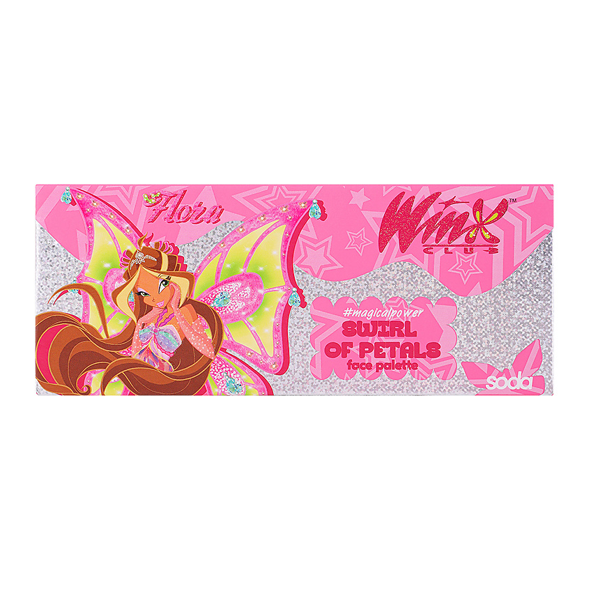Изображение товара SODA Палетка для лица Swirl Of Petals #magicalpower. Коллекция Winx, 10 г