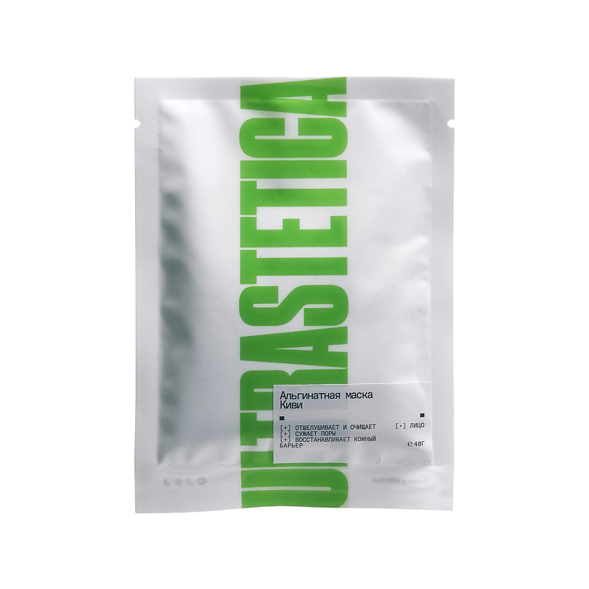 Изображение товара ULTRASTETIKA Альгинатная маска, с экстрактом киви подтягивающая против акне, 1 шт.