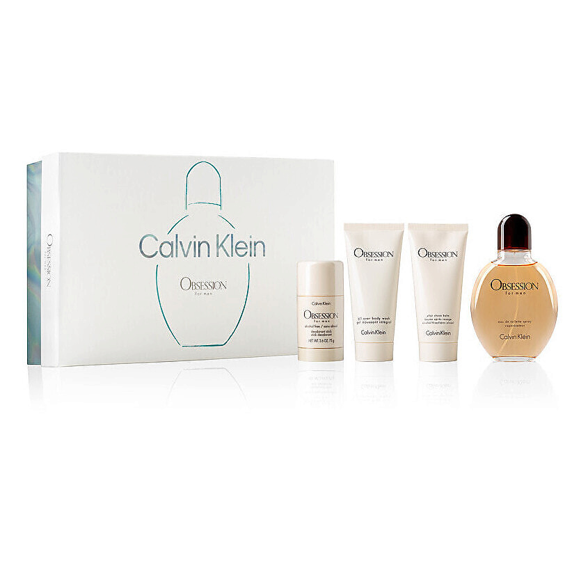 Изображение товара Набор парфюмерии CALVIN KLEIN Obsession для мужчин объем 125мл + 75г + 100мл + 100мл