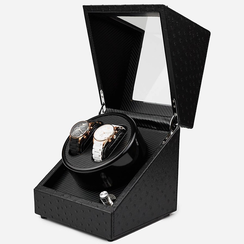 Изображение товара CLOX Шкатулка для автоподзавода 2 часов, W141D-DT, Черный