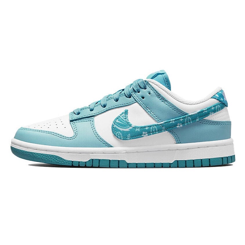 Изображение товара Nike Dunk Low Essential Paisley Pack Worn Blue женские кроссовки с пейсли дизайн