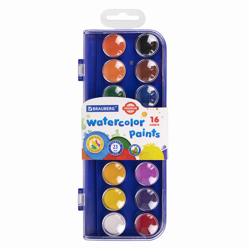 Изображение товара BRAUBERG Краски акварельные PREMIUM, Комбинированный