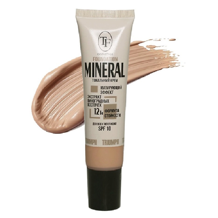 Изображение товара TF Тональный крем для лица матирующий MINERAL FOUNDATION CTW25-51, тон 51 Слоновая кость
