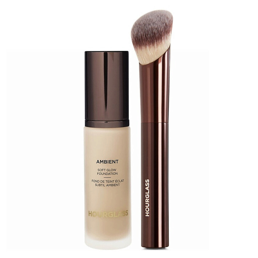 Изображение товара HOURGLASS Набор для лица Тональная основа Soft Glow + Кисть, 2.0