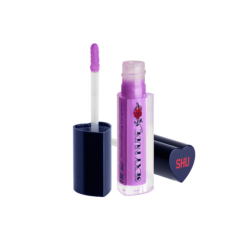Изображение товара SHU Блеск для губ мерцающий Sexy Nude, № 449, 3 мл